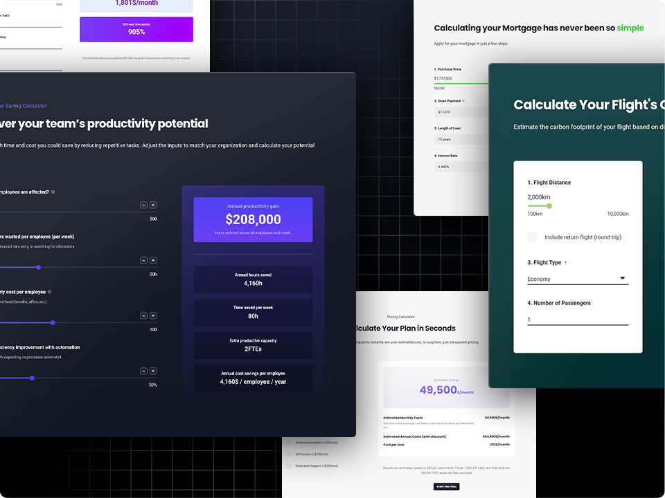 Interactive Calculators that Convert